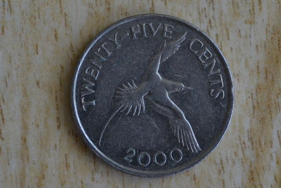 Бермуды 25 центов 2000 с 1 руб