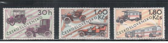 Чехословакия-1969,(Мих.1866-1868)  ** / * , Автомобили (полная серия)