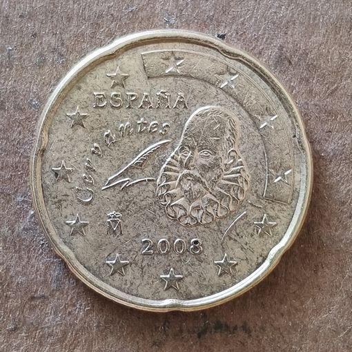 Испания 20 евроцентов 2008 г., KM# 1071