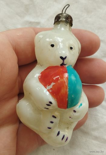 Ёлочная игрушка мишка