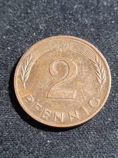 Германия 2 пфеннига 1978 J