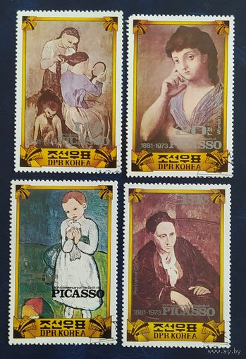 КНДР 1982 живопись Пикассо .