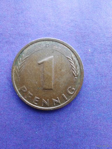 Германия ФРГ 1 пфенниг 1986 D