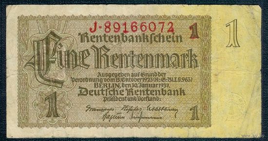 Германия 1 марка 1937 год.