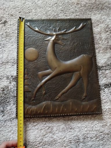 Чеканка,толстая,олень
