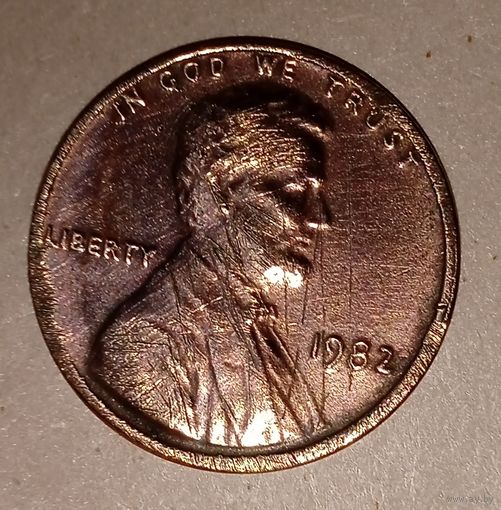 1 цент США 1982 год.