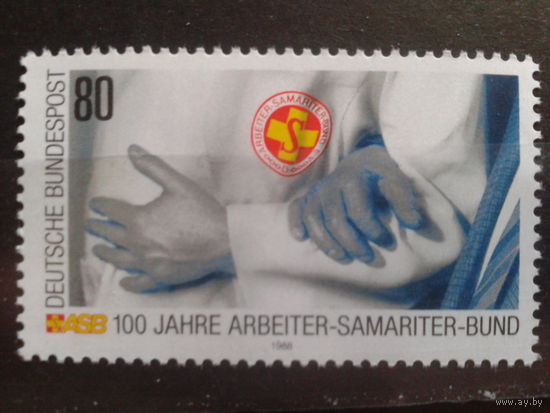 ФРГ 1988 рабочий союз милосердия** Михель-1,5 евро