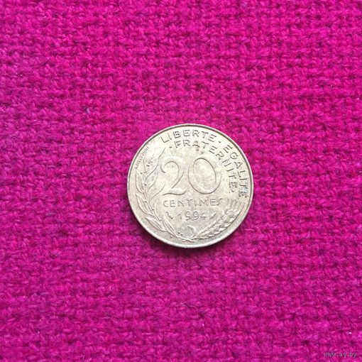 Франция 20 сантимов 1994 г.