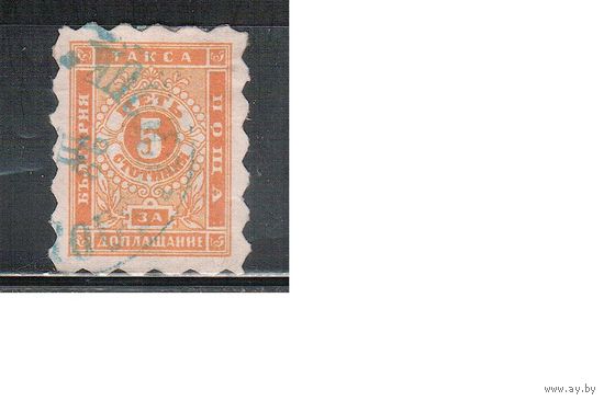 Болгария-1884, (Мих.1 А), гаш.  , Доплатные марки (каталог= 140 е)