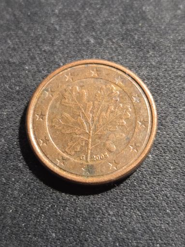 Германия 1 евроцент 2005 G