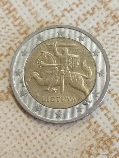 2 евро 2020 Литва