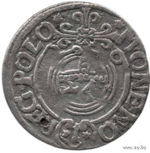 КОРОЛЕВСТВО ПОЛЬША /СВЕТЛЕЙШАЯ РЕЧЬ ПОСПОЛИТАЯ ОБОИХ НАРОДОВ/. 3 ПОЛУГРОША /полторак, паўтарак/ 1620. Герб Сас. Быдгощ