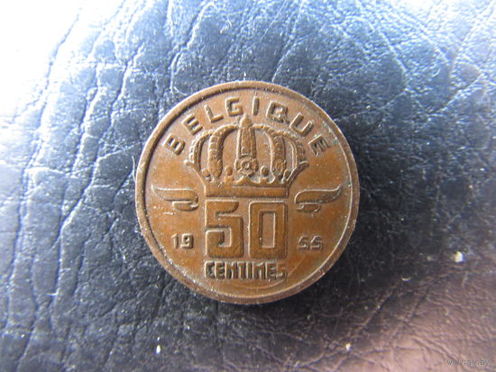 Бельгия. 50 сентимов.1955. С 20 копеек. Распродажа коллекции. Смотрите другие лоты.