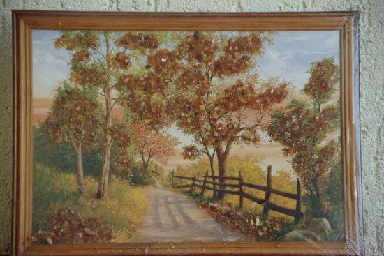 Картина из янтаря   (  23,5  х 32,5 см )