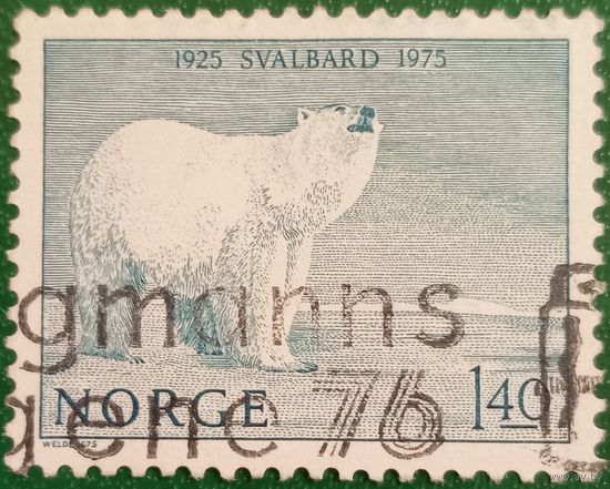 Норвегия 1975. 50 летие договора о Шпицбергене