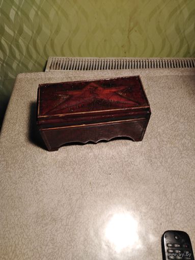 ШКАТУЛКА СССР ДЕРЕВЯННАЯ