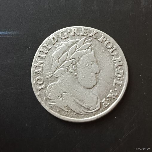 RR Шестак 6 грошей 1679 без букв TLB Польша Ян III Собеский