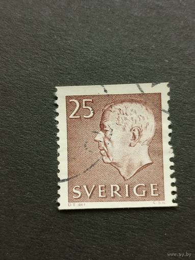 Швеция 1961. Король Швеции Густав VI Адольф