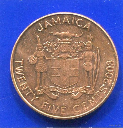 Ямайка 25 центов 2003