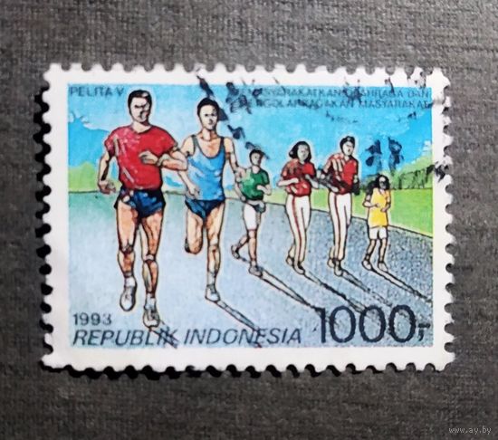 Марка Индонезия 1993 год