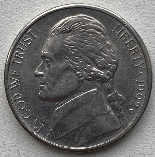 США 5 центов 1992 г.