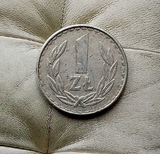 1 злотый 1987 года Польша. Народная Республика.