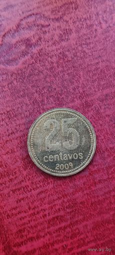 Аргентина 25 сентавос 2009