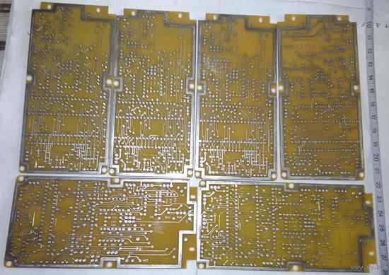 Платы пустые двухсторонние. 6 шт. Одним лотом.