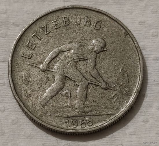 Люксембург 1 франк, 1955 (14-16-22)