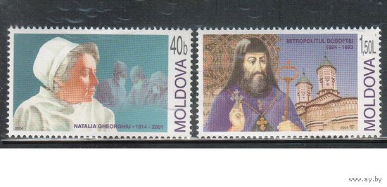 Молдова(Молдавия)-2004 (Мих.485-486) ** , Личности, Религия