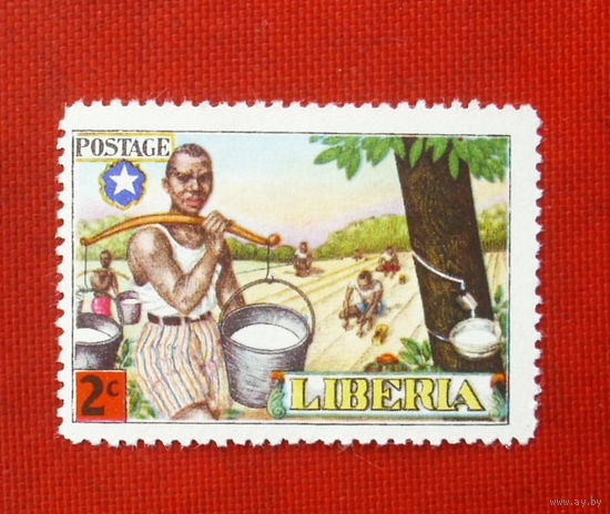 Либерия. Сельское хозяйство. ( 1 марка ) 1949 года. 2-20.