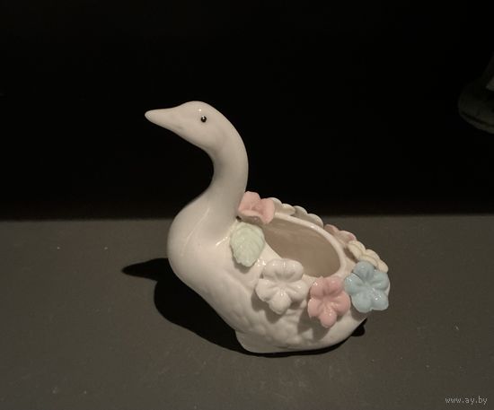 Статуэтка Гусь Цветы фарфор Англия с 1 рубля
