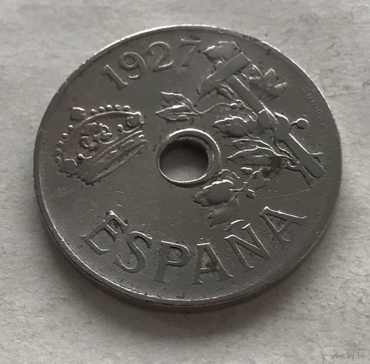 Испания периода правления короля Альфонсо XIII 25 сентимо 1927