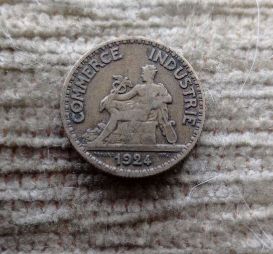 Werty71 Франция 50 сантимов 1924 Меркурий