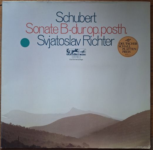 Schubert, Svjatoslav Richter – Sonate B-dur Op. Posth.