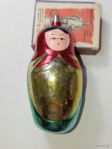Ёлочная игрушка - Матрёшка , СССР
