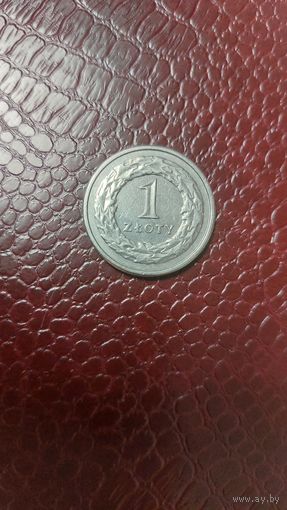 Монета 1 злотый 2009г. Польша. Хорошая!