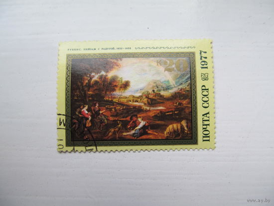 Рубненс "Пейзаж с радугой", 1977 г.