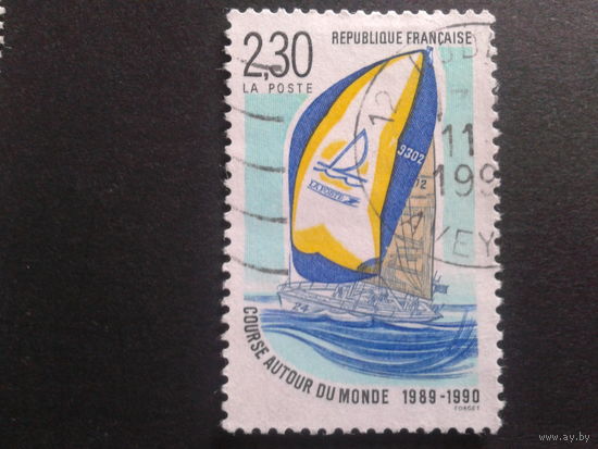 Франция 1990 парусник