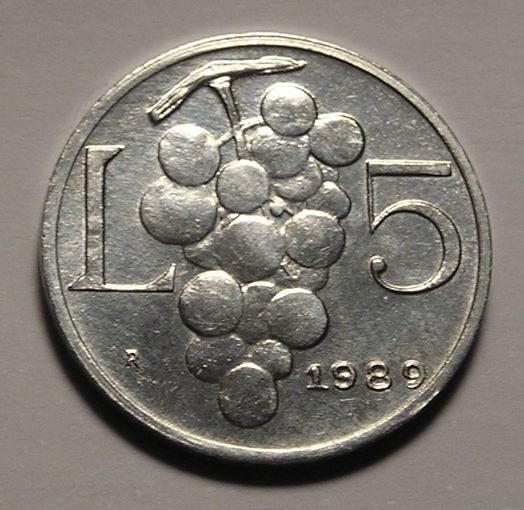 Сан-Марино, 5 Лир 1989
