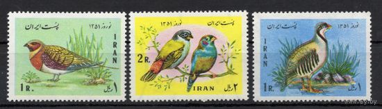 Иран 1972. Птицы  3 марки (1552)