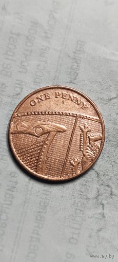 Великобритания 1 пенни 2014