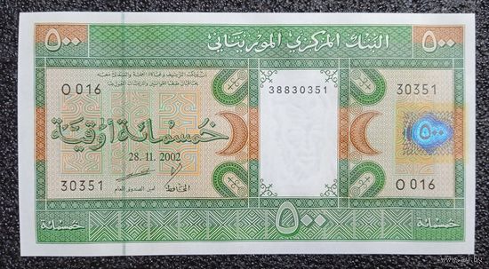 500 угий Мавритания 2002 г. UNC