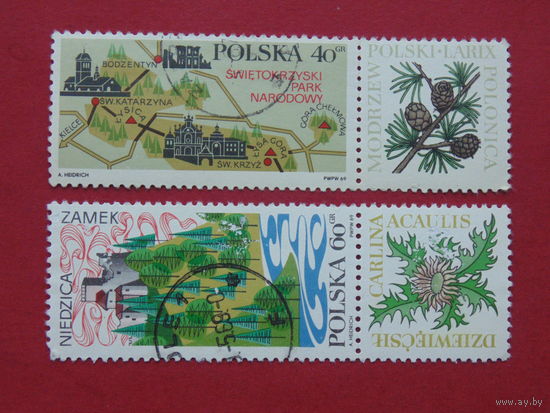 Польша 1969г. Флора.