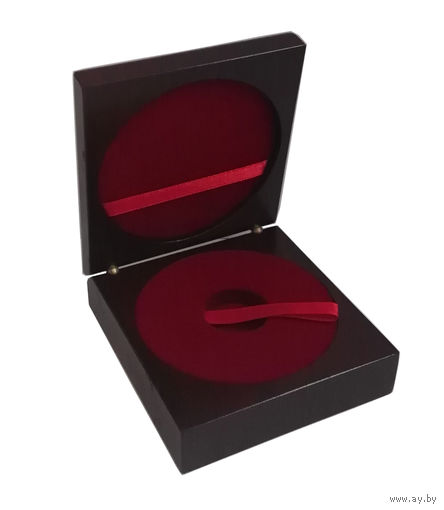 Футляр для монет с капсулой 25.00 mm, деревянный