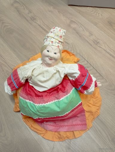 Кукла СССР на чайник, чайная баба