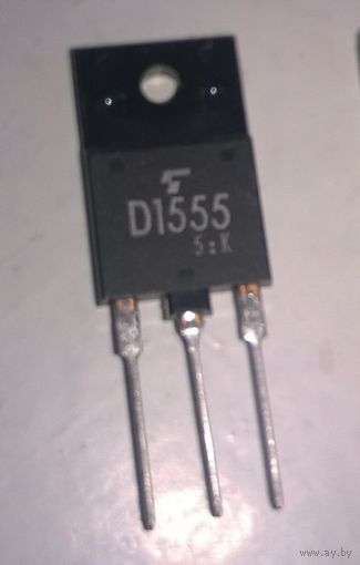 D1555 Кремниевый NPN с обратным диодом, 600В 5А 50Вт транзистор. 2SD1555