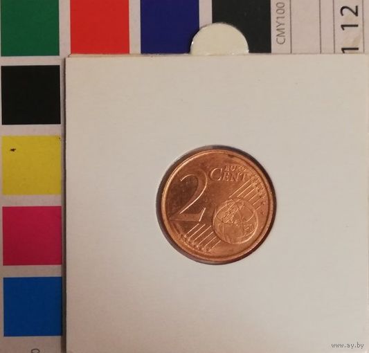 Финляндия 2 евроцента 2004 в холдере