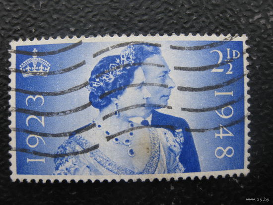 Великобритания 1948 год серебряная свадьба Георга IV и королевы Елизаветы