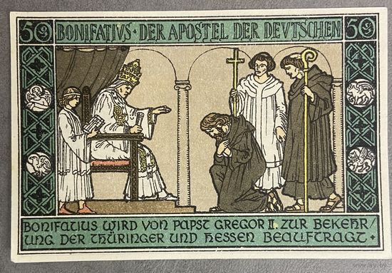 Нотгельд Ордруф 50 пфеннигов 1921 год. Веймарская республика